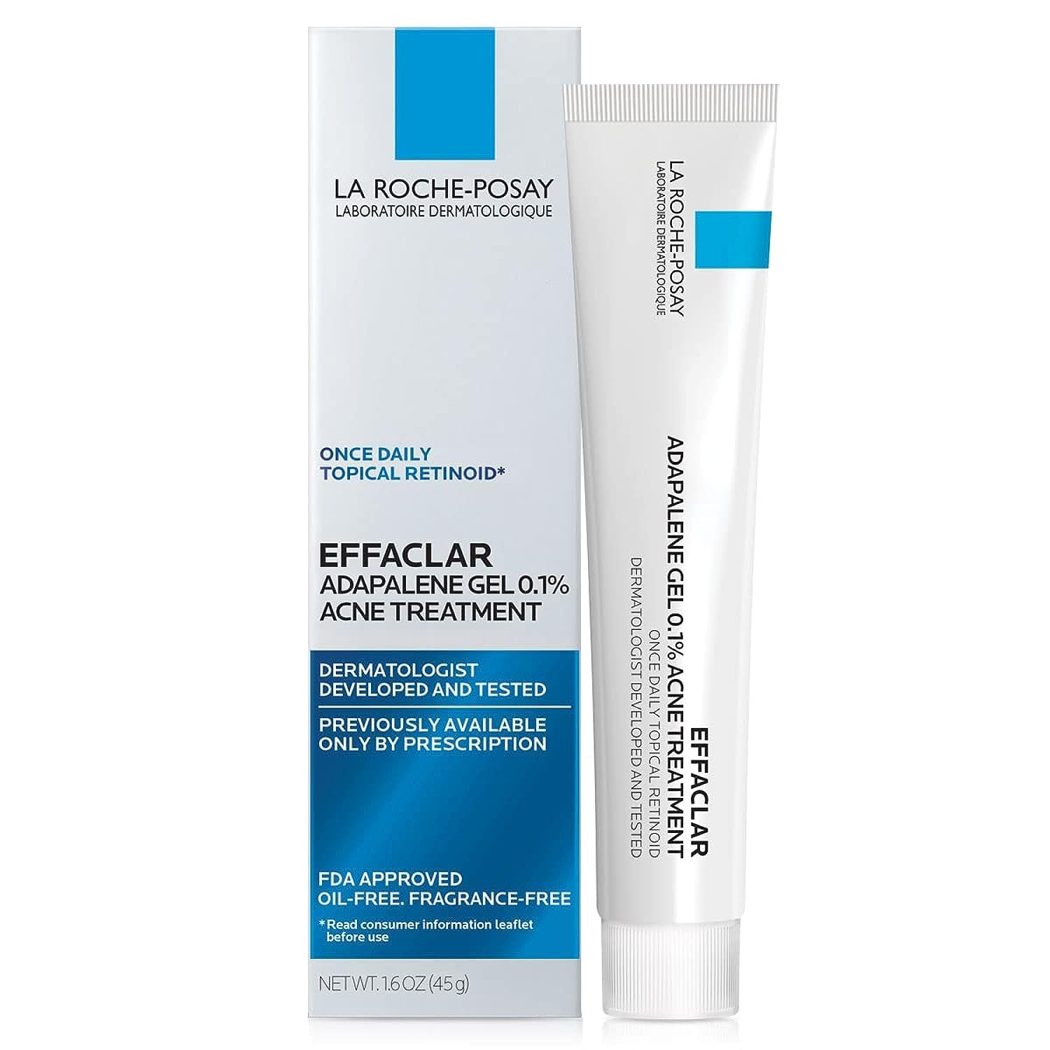 La Roche-Posay Effaclar Adapalene Gel 0.1% Acne Treatment